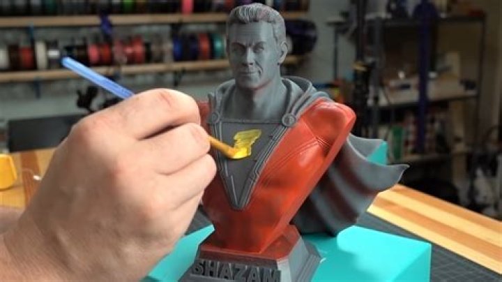 How do you paint a 3D printed model?