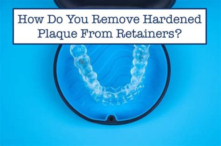 How do you remove hardened plaque?