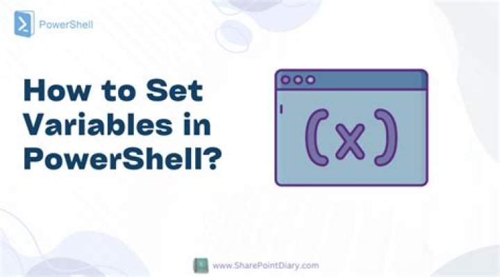 How do you set a variable in PowerShell?