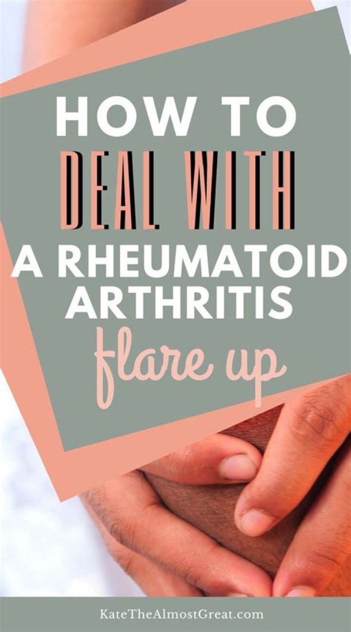 How do you stop an arthritis flare up?