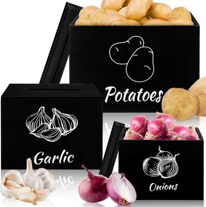 How do you store potatoes and onions for a long time?
