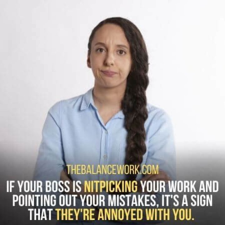 How do you tell if your boss is annoyed with you?