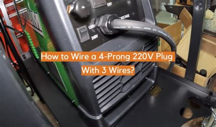 How do you wire A 3 prong 220 plug?