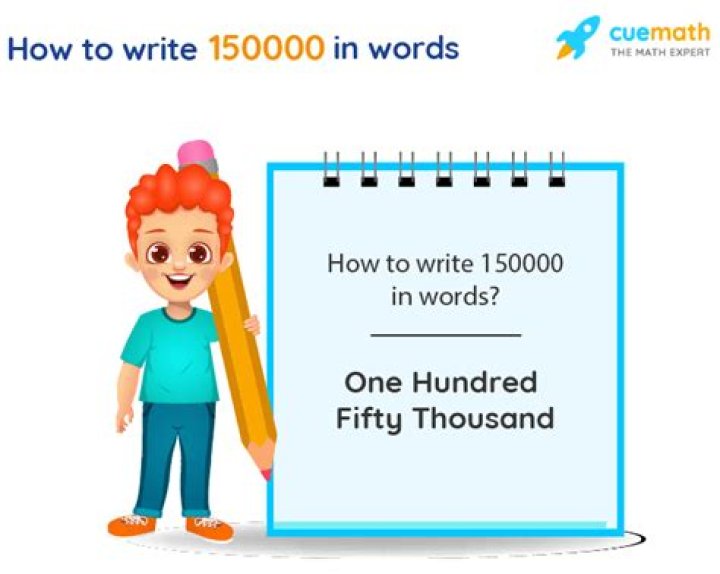 How do you write 150000?