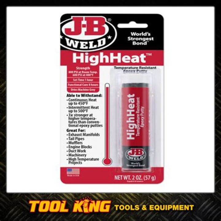 How long does it take for JB Weld high heat to dry?