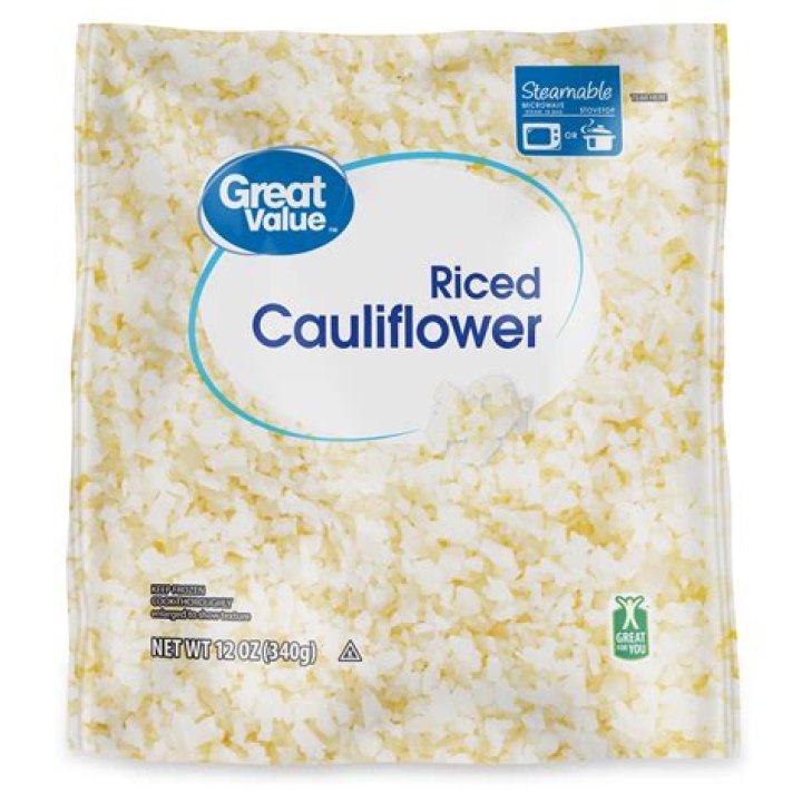 How many calories are in a bag of cauliflower rice from Costco?