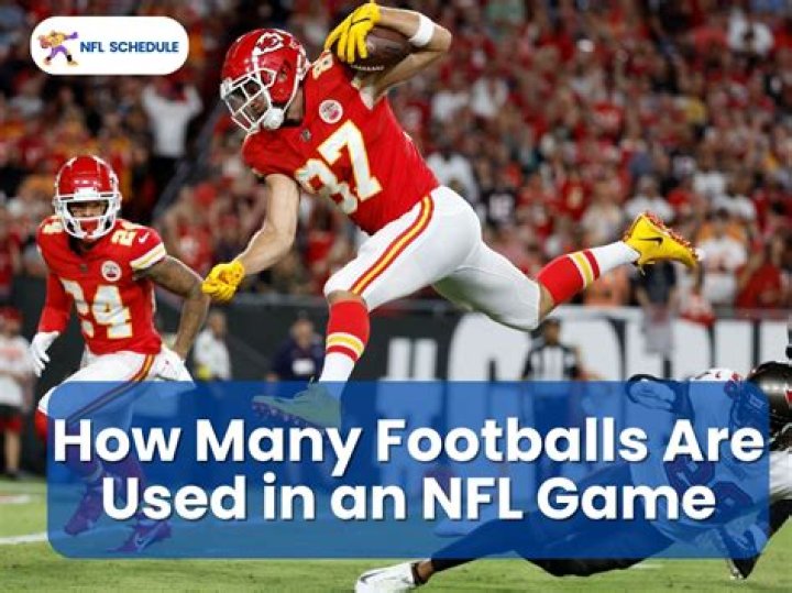 How many footballs are used in an NFL game?