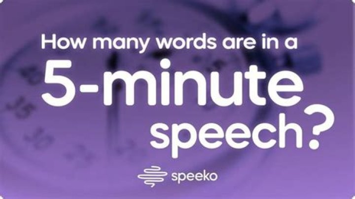 How many words is a 2 minute video?
