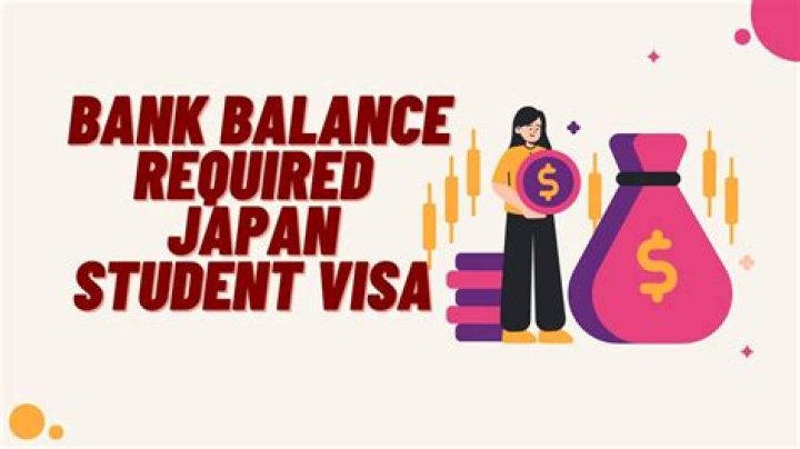 How much bank balance is required for Japan?