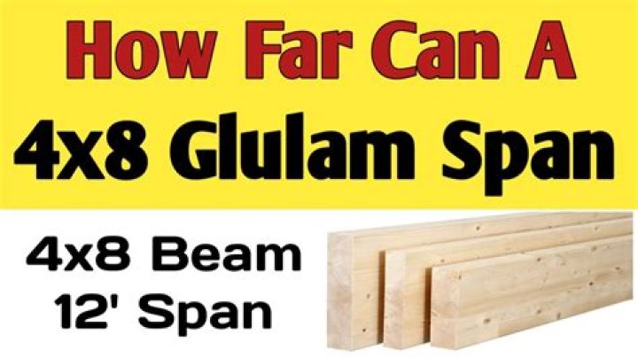 How much weight can a 4x8 beam support?