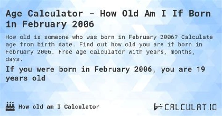 How old would I be if I was born 2012?