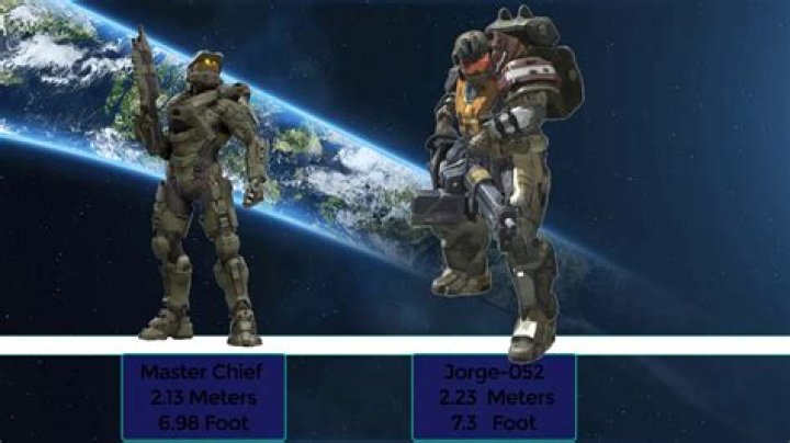 How tall is Master Chief compared to elite?