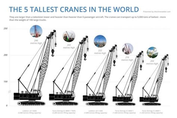 How tall is the tallest mobile crane?