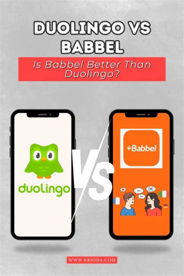 Is Babbel better than Duolingo?