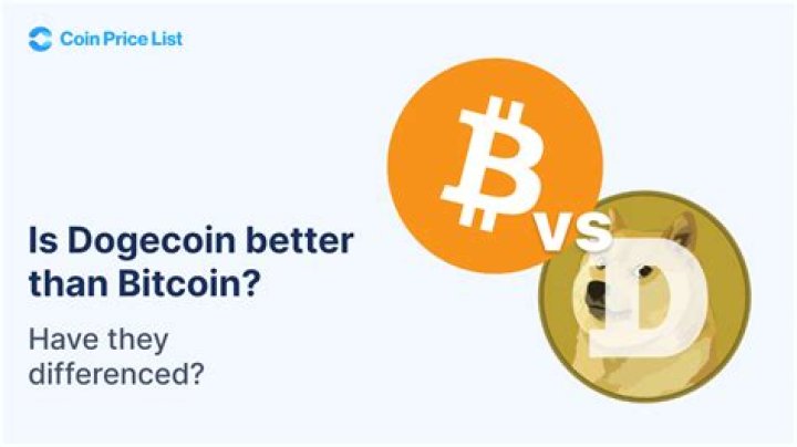 Is Dogecoin better than Bitcoin?
