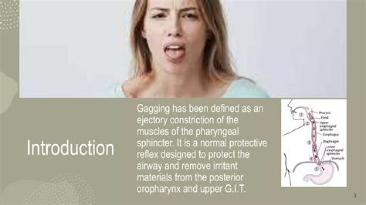 Is gagging a symptom of MS?