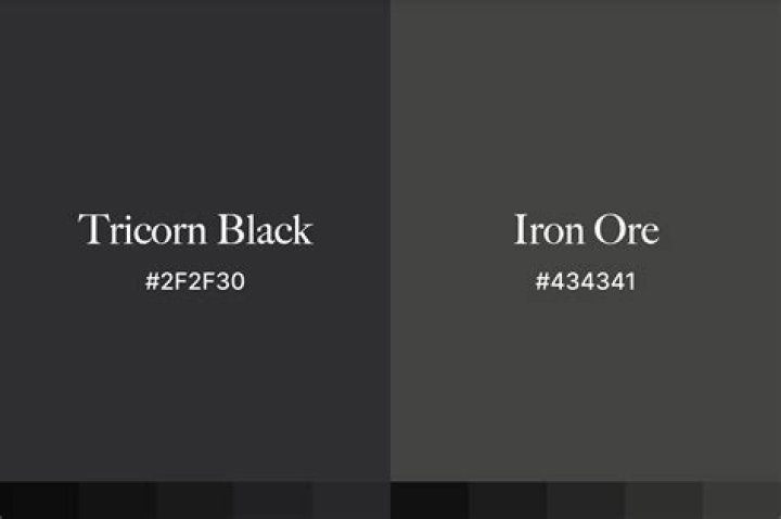 Is iron ore black?