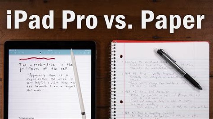 Is it better to write on paper or iPad?