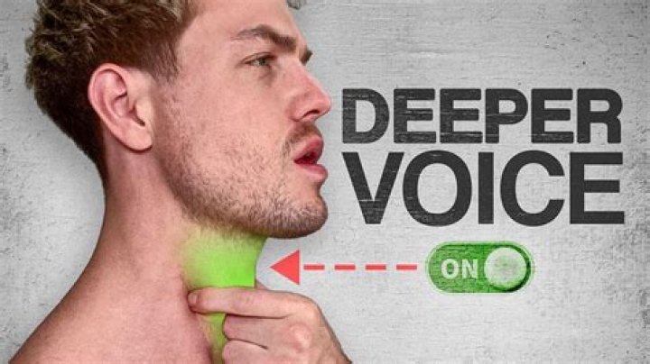 Is it possible to naturally deepen voice?