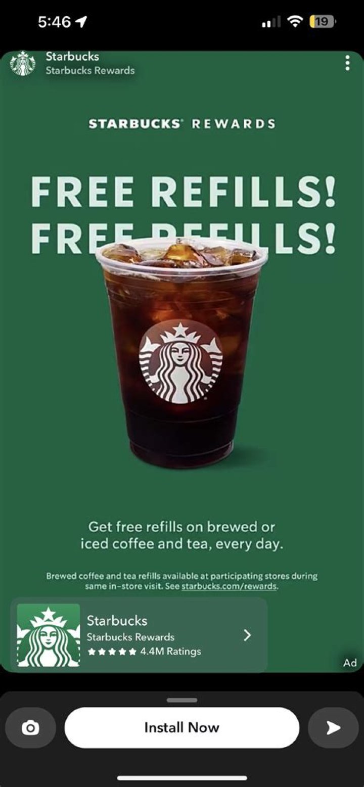 Is it true Starbucks refills are 50 cents?