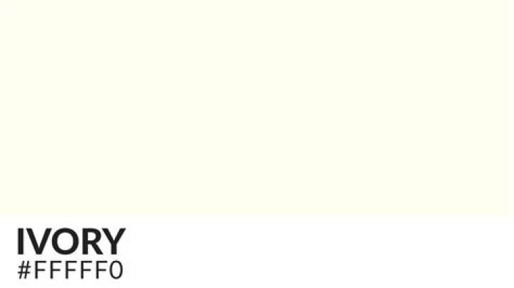 Is Ivory a color?
