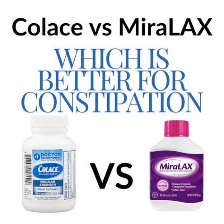 Is MiraLAX better than Colace?