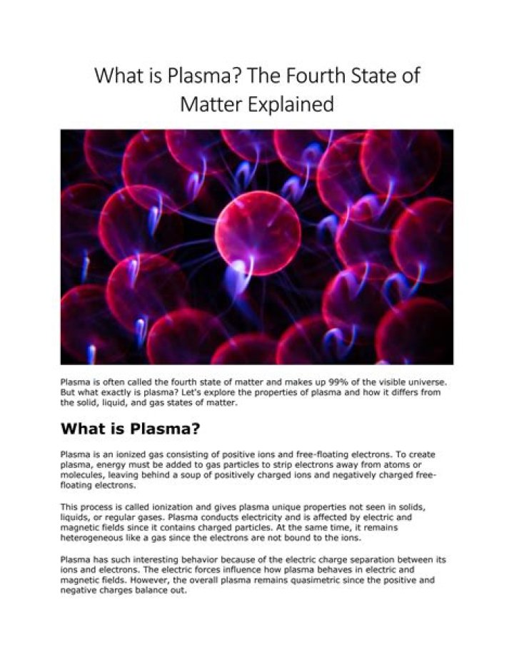 Is plasma a fire?