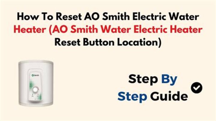 Is there a reset button on electric water heaters?