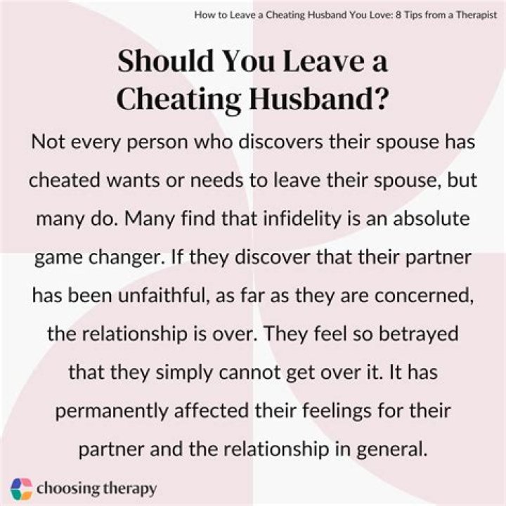 Should I leave after cheating?