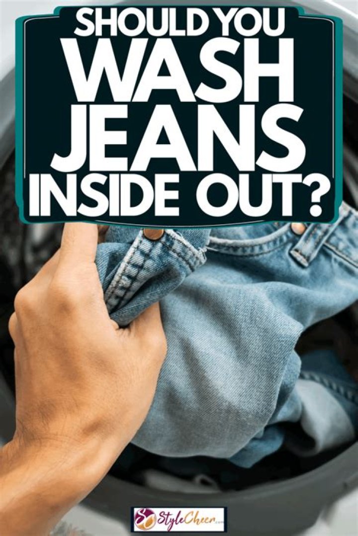 Should you wash black jeans inside out?