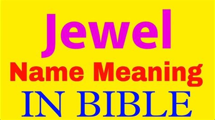 What's the meaning of the name Jewel?