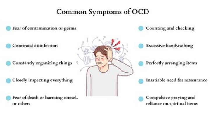 What are 5 OCD symptoms?