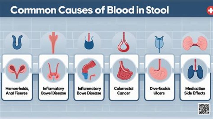 What are symptoms of blood in stool?