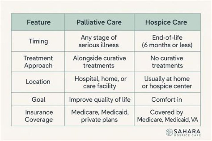 What are the 3 forms of palliative care?