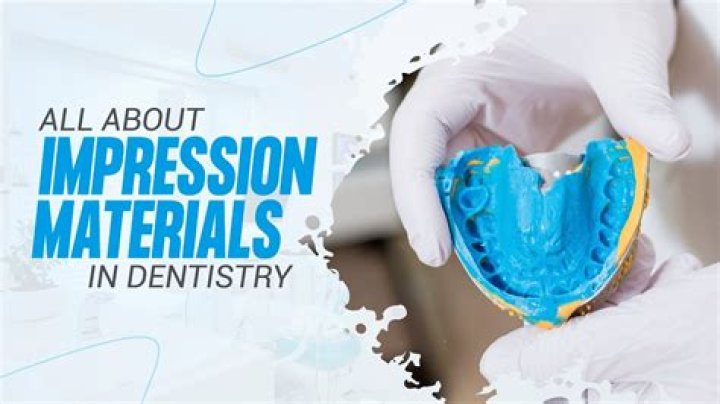 What are the 4 types of final impression materials?