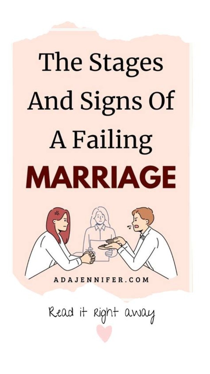 What are the signs of a failed marriage?