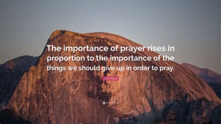 What are the three things we should give up?