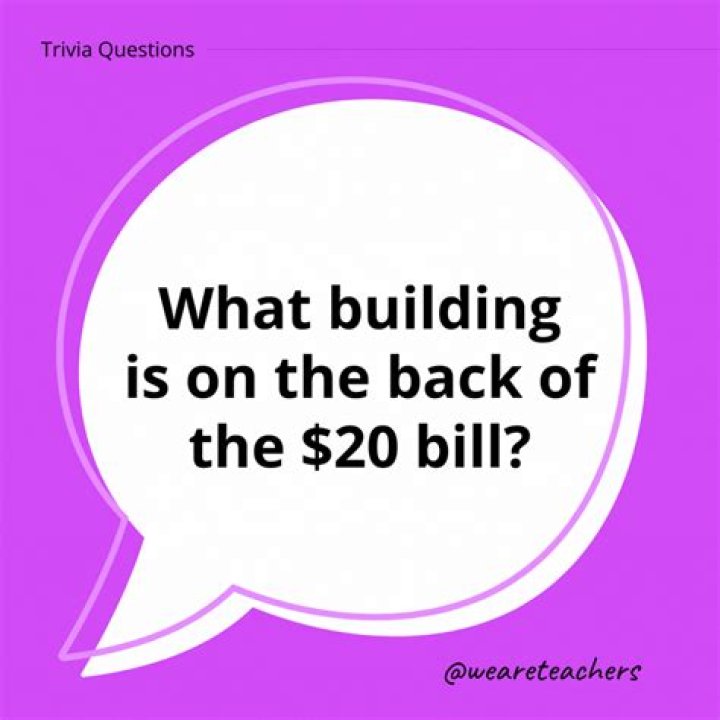 What building is on the back of the $20?