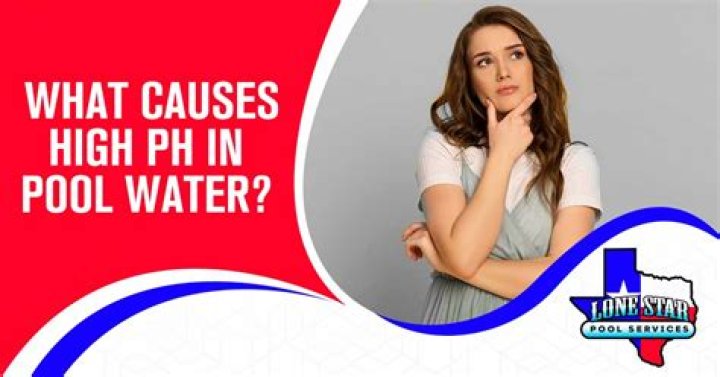 What causes high pH in pool?