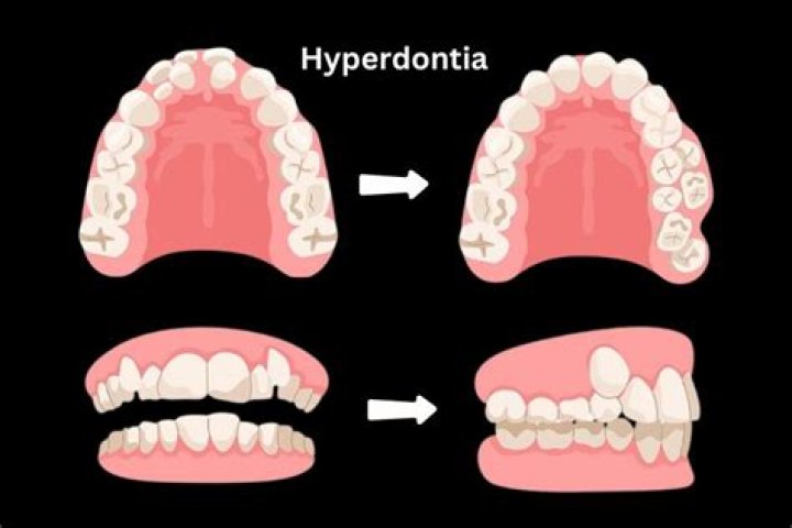What causes macrodontia?