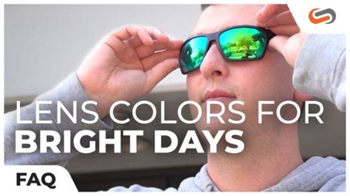 What color lens is best for bright days?