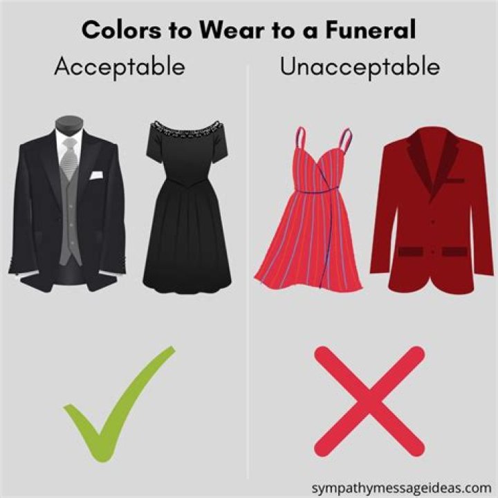 What colors can you wear to a funeral?
