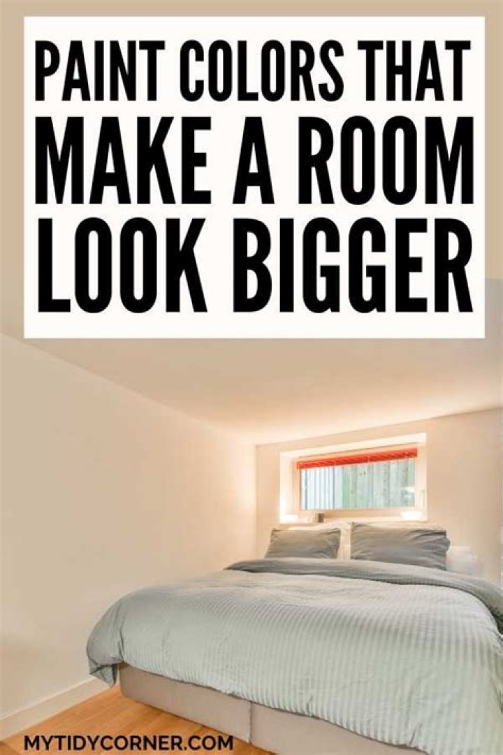 What colors make a small space look bigger?