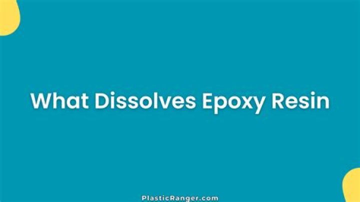 What dissolves epoxy resin?