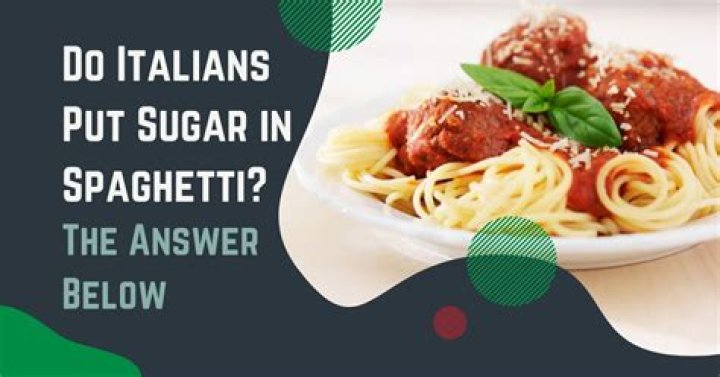 What do real Italians put on their spaghetti?