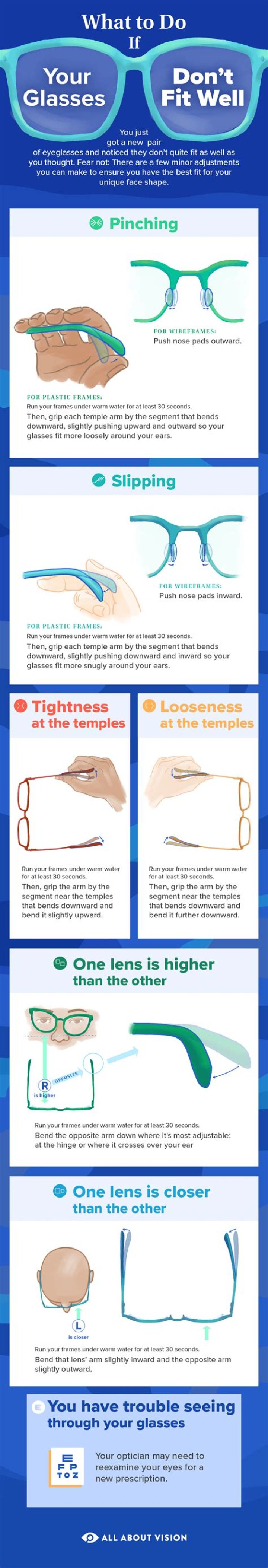 What do you do if your glasses are too big?