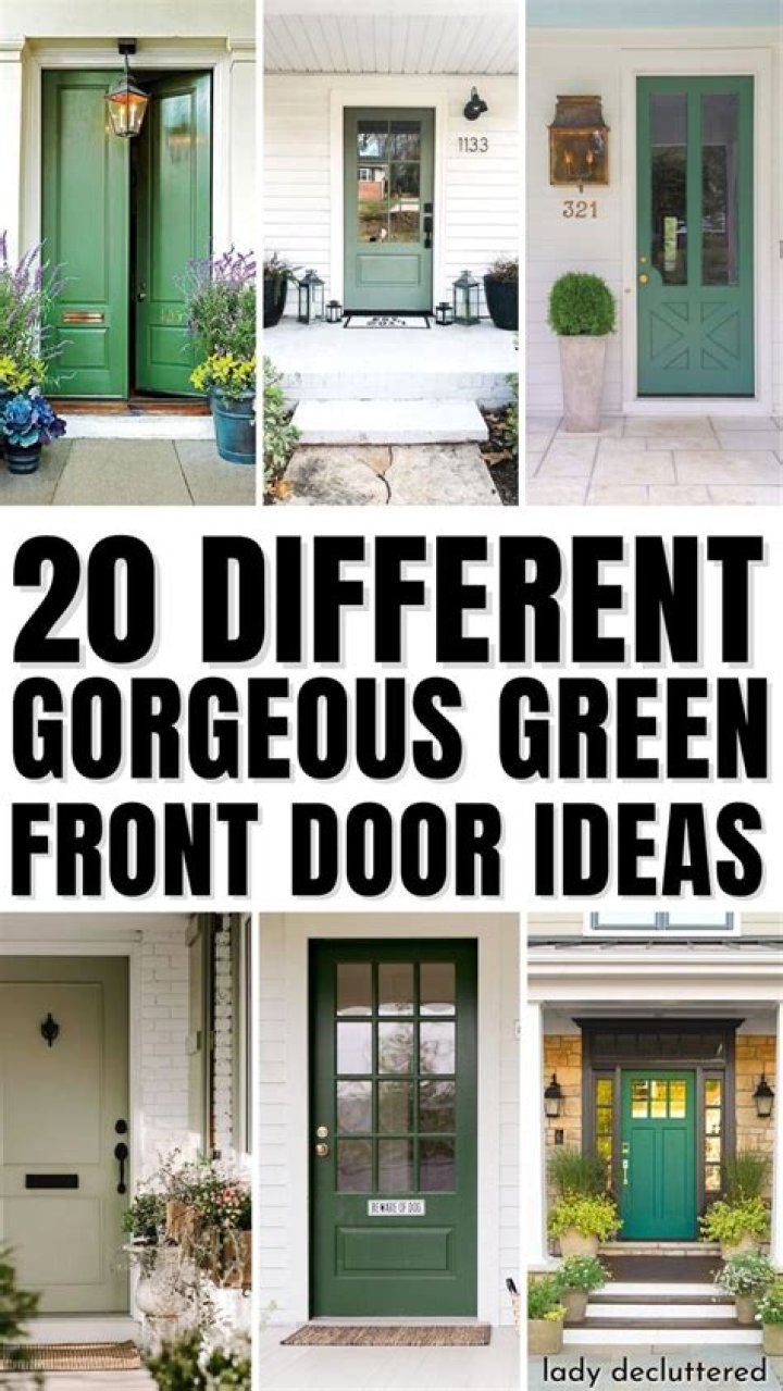 What does a green door mean on a house?