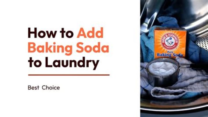 What does adding baking soda to laundry do?