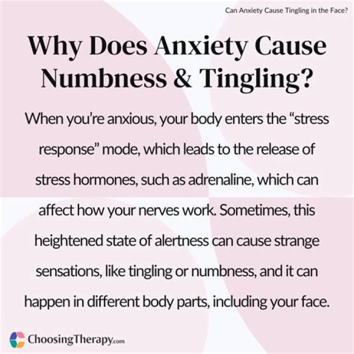 What does anxiety tingling feel like?
