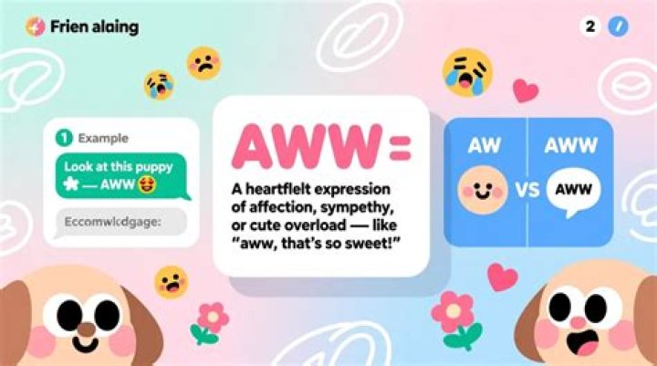 What does Aww bless mean?